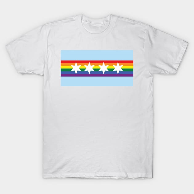 City of Chicago Flag for Gay Pride T-Shirt by MichelleBoardman